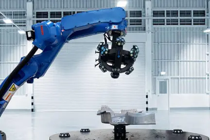 Digitalização automática de peça