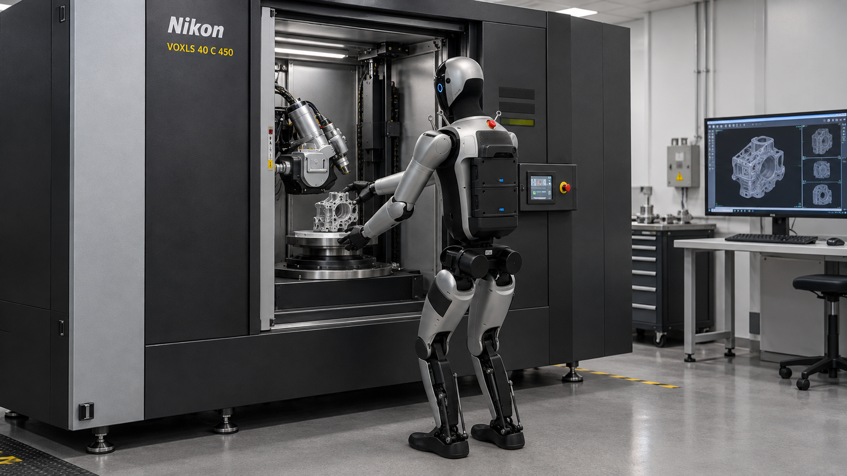 Viriato a automatizar a carga e descarga num sistema de tomografia industrial