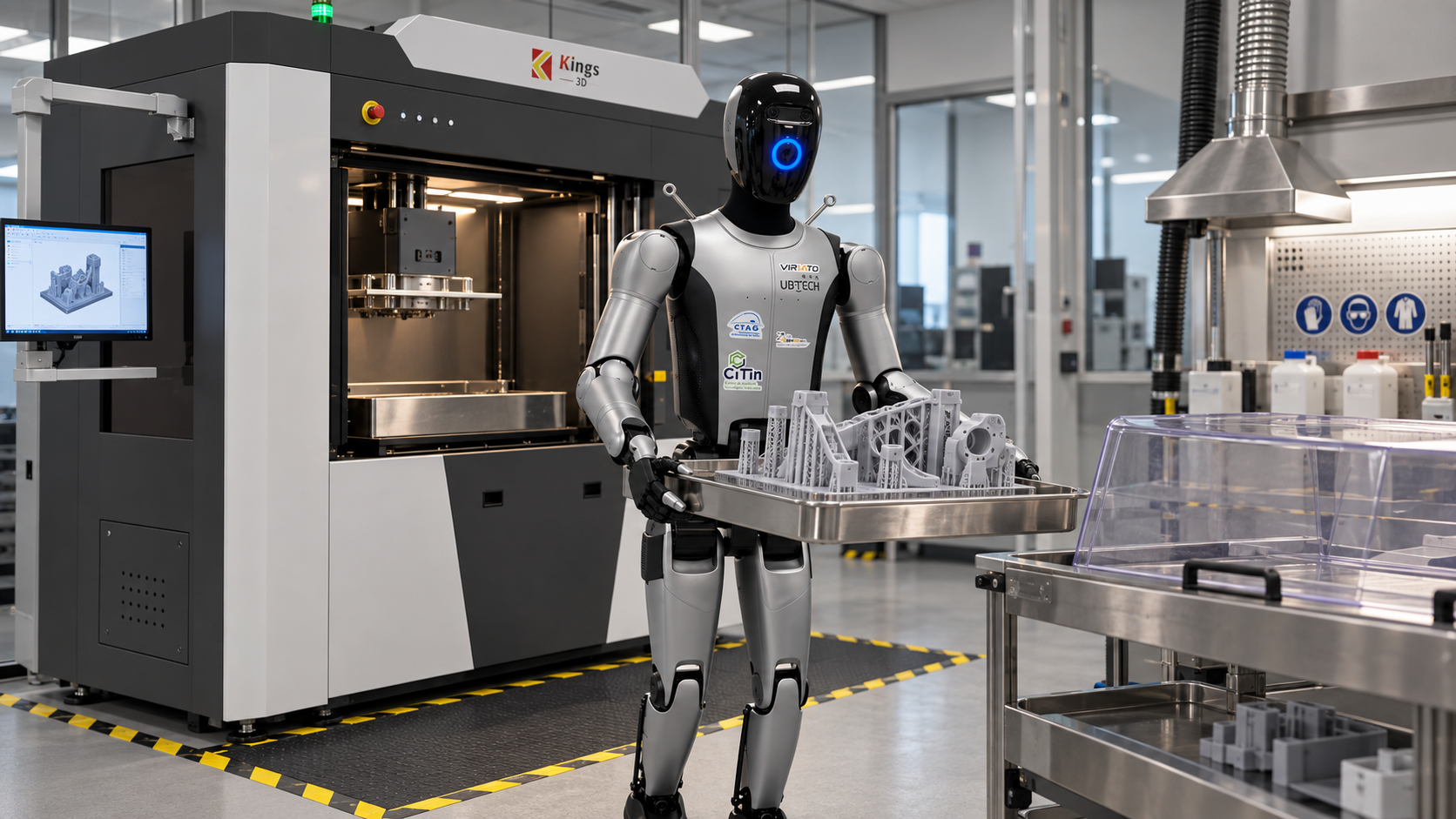 Viriato a automatizar a transferência e o pós-processamento de peças SLA
