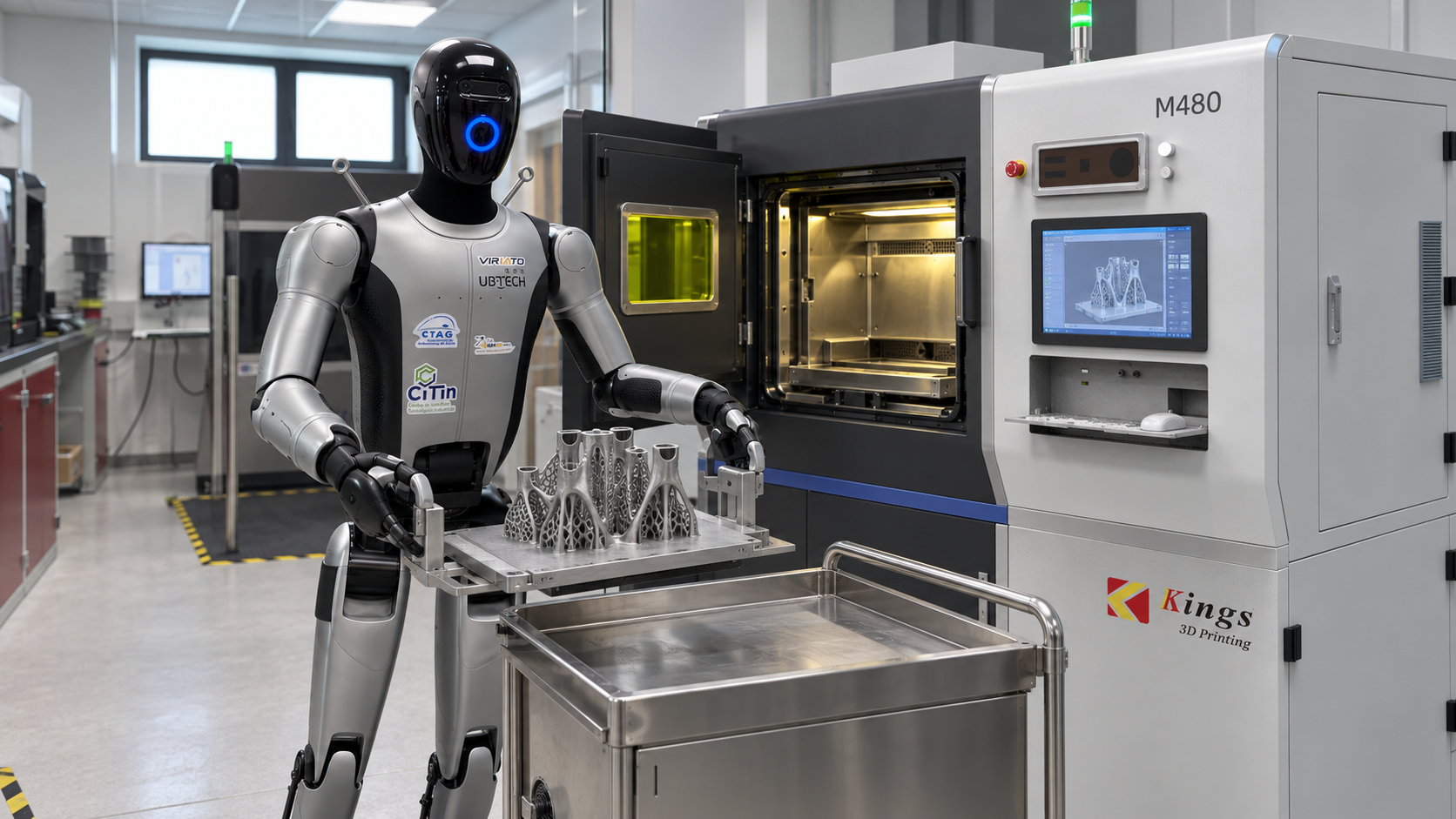 Viriato a automatizar a transferência e o pós-processamento de peças metálicas
