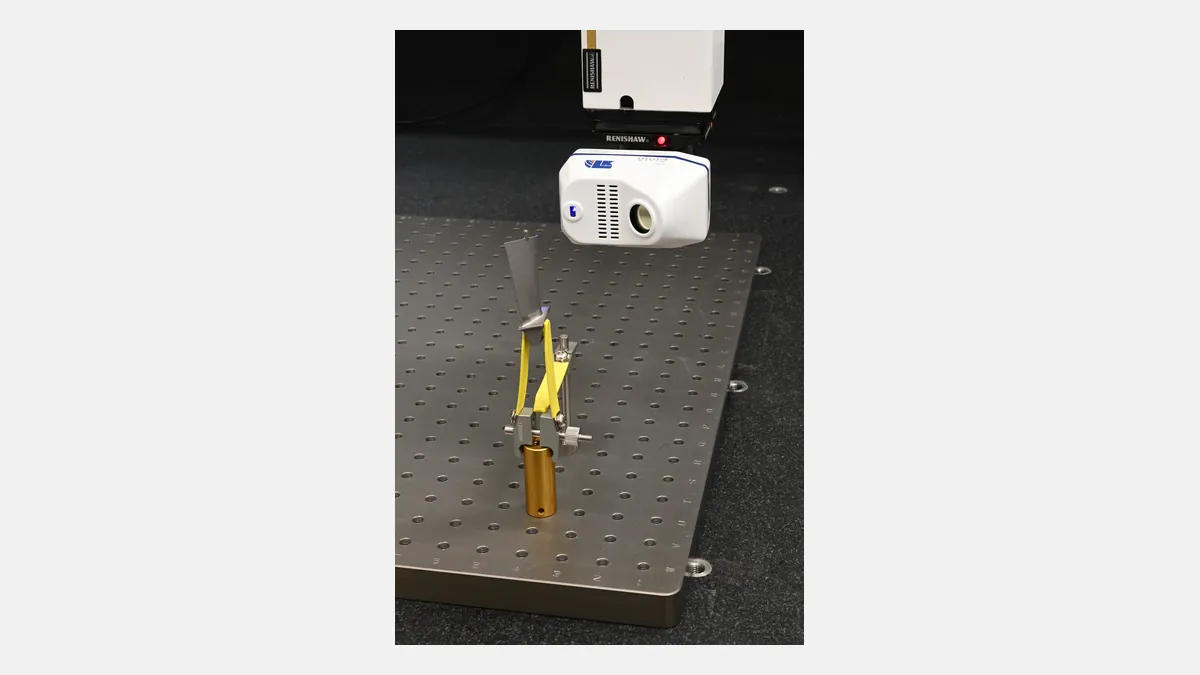 Digitalização laser na CMM — exemplo de medição CMM