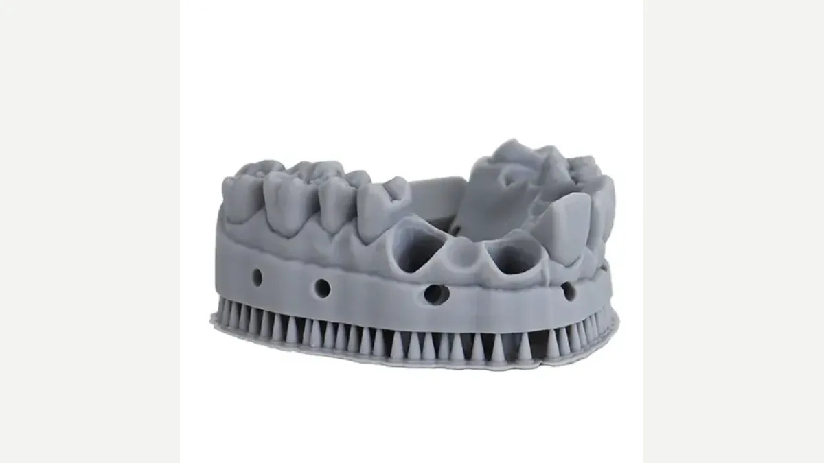 Modelos dentários de elevado detalhe — exemplo de fabrico aditivo