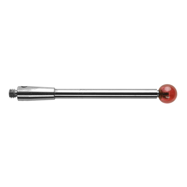 M2 Ø3 mm bola de rubi, haste de carboneto de tungsténio, L 30 mm, EWL 27 mm