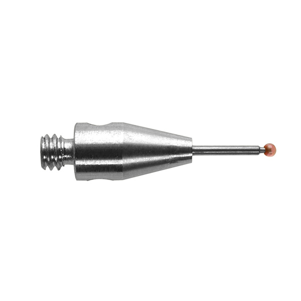 M2 Ø0.7 mm bola de rubi, haste de carboneto de tungsténio, L 10 mm, EWL 4 mm
