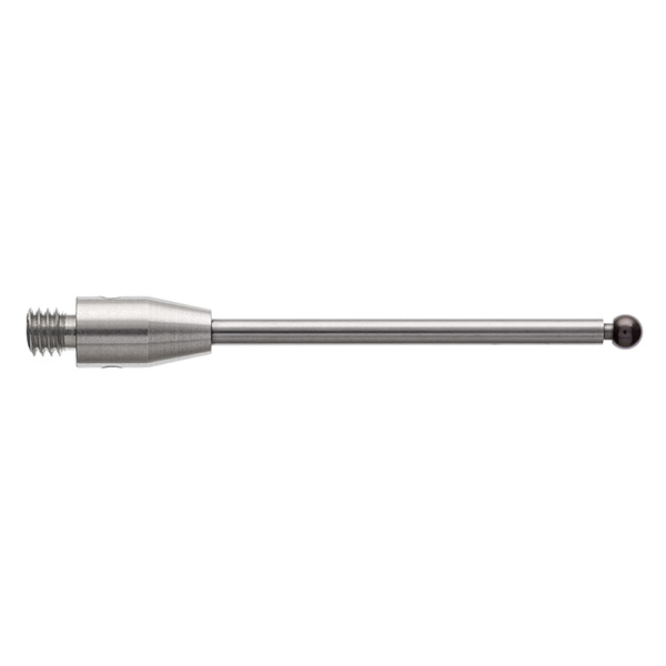 M3 Ø2 mm bola de nitreto de silício, haste de carboneto de tungsténio, L 30.3 mm, EWL 22.8 mm