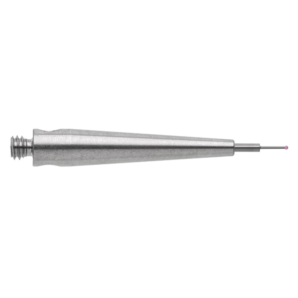 M2 Ø0.3 mm bola de rubi, haste de carboneto de tungsténio, L 20 mm, EWL 2 mm