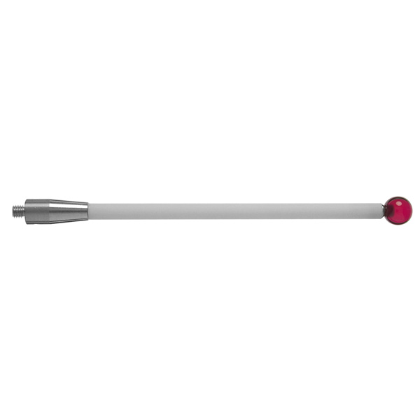M4 Ø5 mm bola de rubi, haste de cerâmica, L 100 mm, EWL 83.5 mm