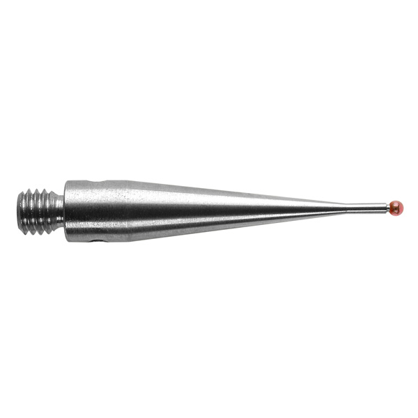 M3 Ø1 mm bola de rubi, haste de aço inoxidável, L 21 mm, EWL 4 mm