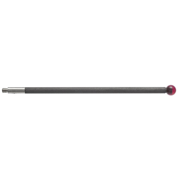 M2 Ø6 mm ruby ball, carbon fibre stem, L 75 mm, EWL 75 mm