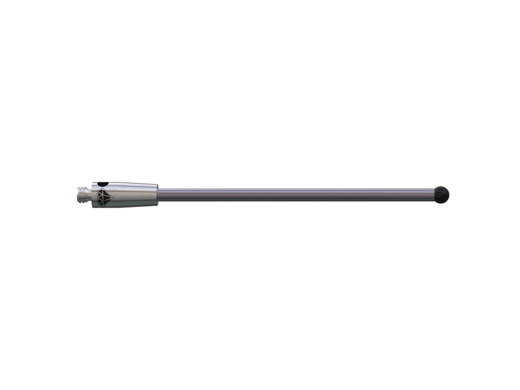 M2 Ø2.0 mm bola revestida a diamante, haste de carboneto de tungsténio, L 40.0 mm, EWL 32.5 mm