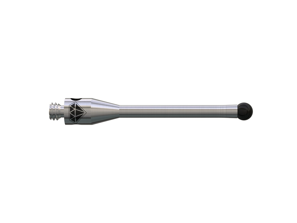 M2 Ø2.0 mm bola revestida a diamante, haste de aço inoxidável, L 20.0 mm, EWL 14.0 mm