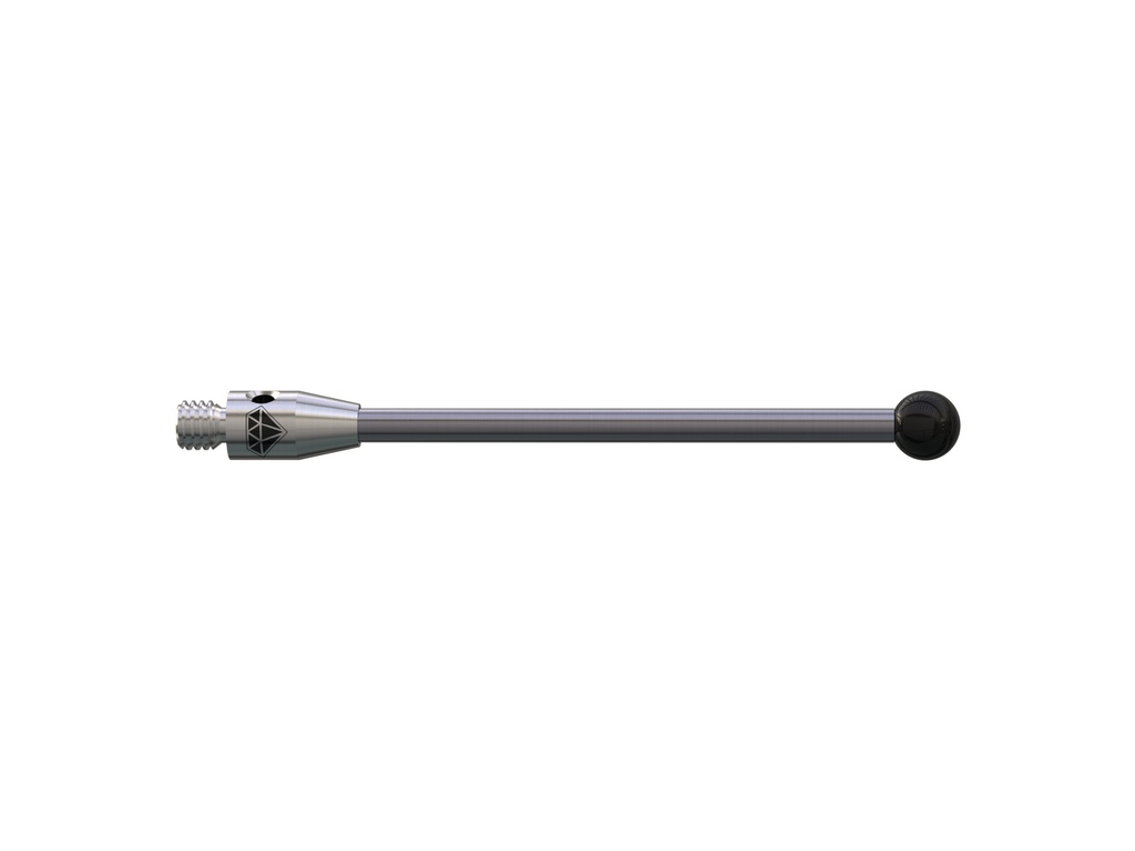 Bola recubierta de diamante M3 de Ø4,0 mm, vástago de carburo de tungsteno, L 40,0 mm, LTU 35,0 mm