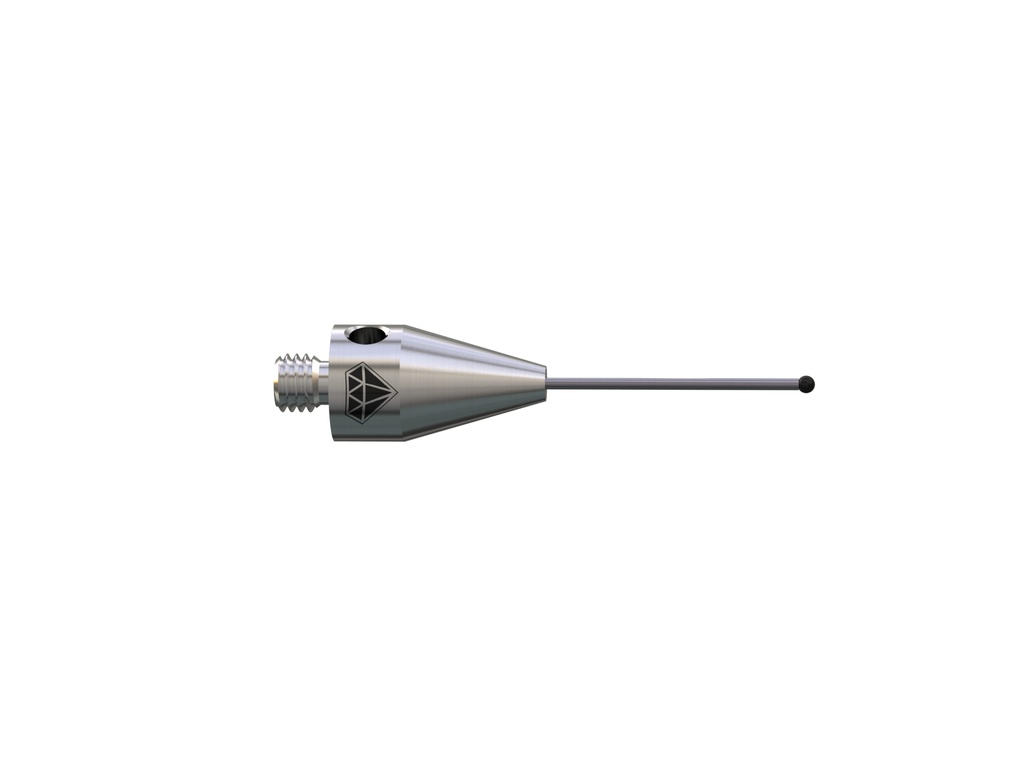 M5 Ø1.5 mm diamond coated ball, tungsten carbide stem, L 40.0 mm, EWL 22.0 mm
