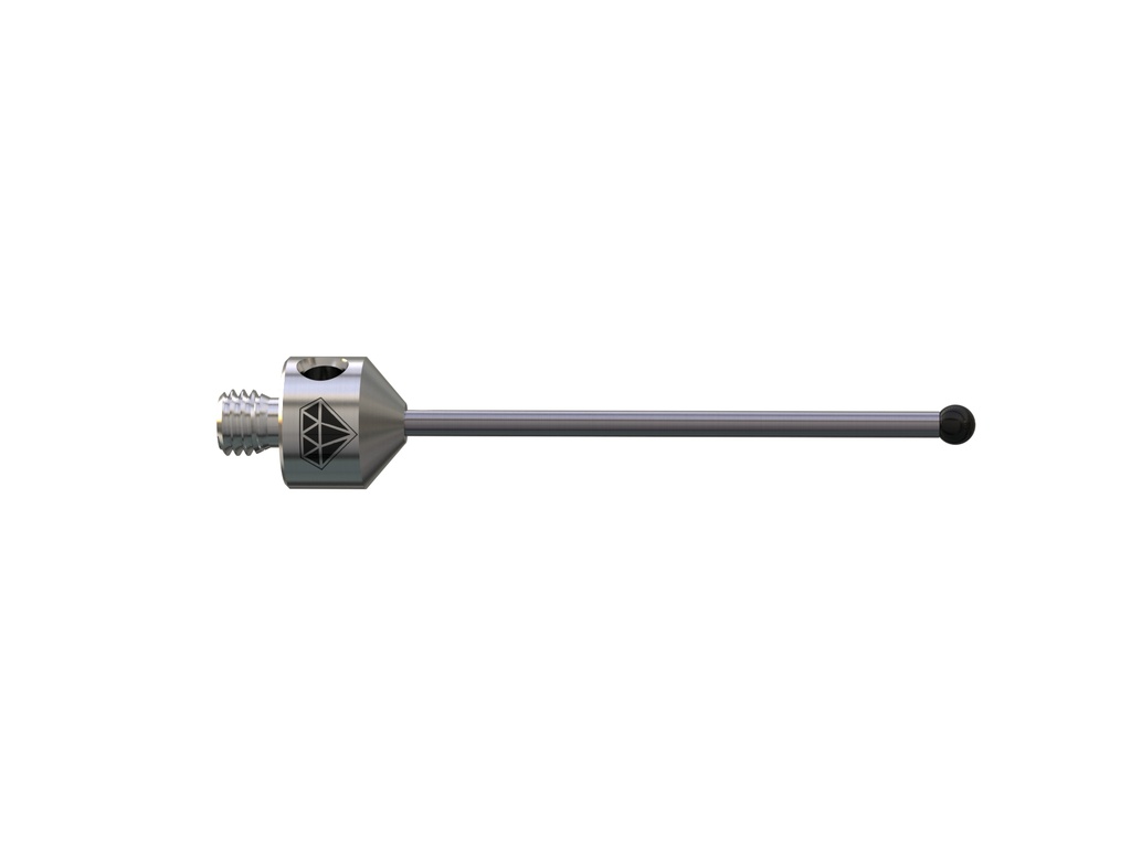 M5 Ø3.0 mm bola revestida a diamante, haste de carboneto de tungsténio, L 50.0 mm, EWL 41.0 mm