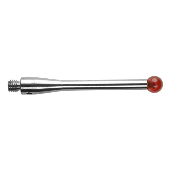 M3 Ø4 mm bola de rubi, haste de aço inoxidável, L 31 mm, EWL 27 mm