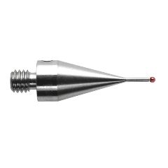 M4 Ø1 mm bola de rubi, haste de aço inoxidável, L 19.5 mm, EWL 4.5 mm