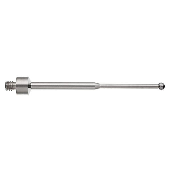 Bola de carburo de tungsteno M4 de Ø3 mm, vástago de acero inoxidable, L 55 mm, LTU 25,8 mm