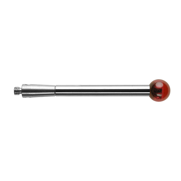 Bola de rubí M2 de Ø5 mm, vástago de carburo de tungsteno, L 30 mm, LTU 30 mm