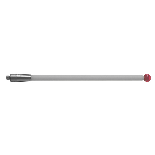 M2 Ø3 mm ruby ball, ceramic stem, L 50 mm, EWL 47 mm