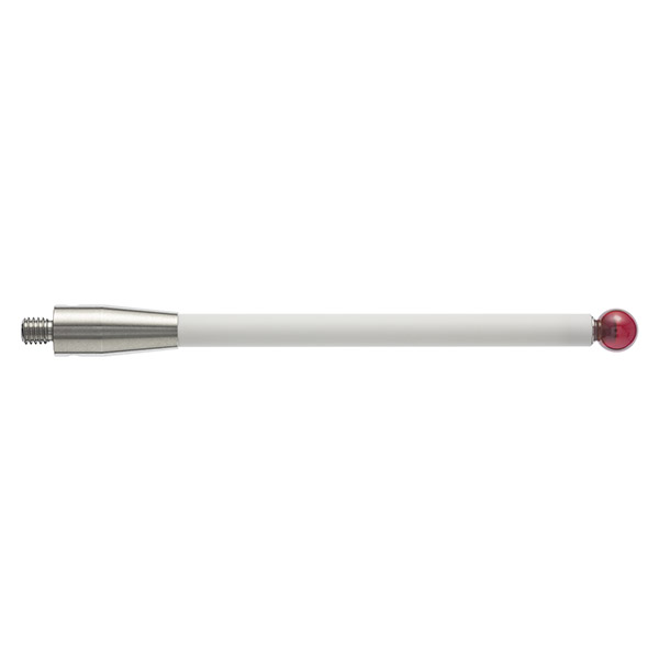 M4 Ø5 mm bola de rubi, haste de cerâmica, L 75 mm, EWL 58.5 mm