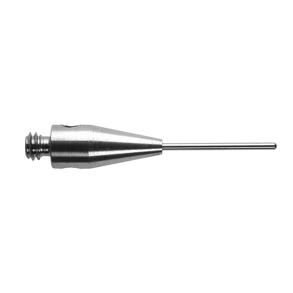 M2 Ø0.5 mm carboneto de tungsténio cilindro com extremidade esférica, L 15.3 mm