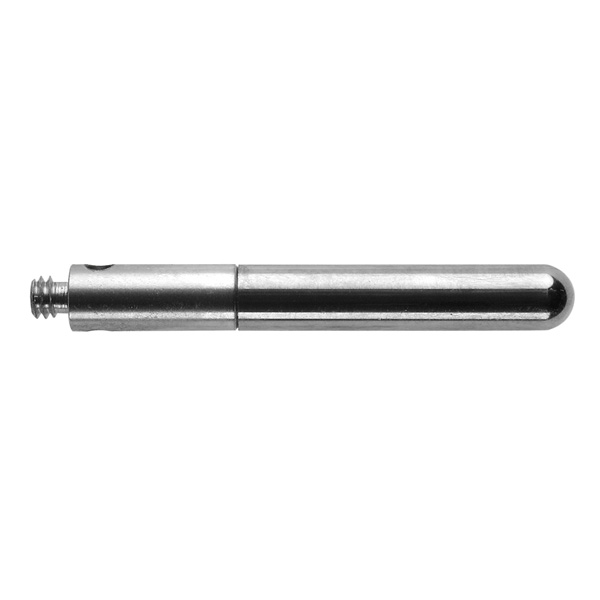 M2 Ø3 mm carboneto de tungsténio cilindro com extremidade esférica, haste de aço inoxidável, L 22.5 mm