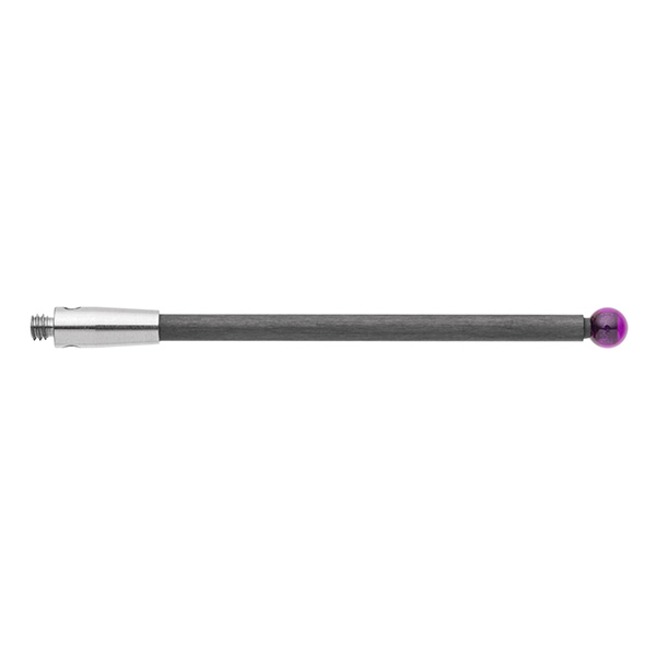 M2 Ø3 mm bola de rubi, haste de fibra de carbono, L 40 mm, EWL 37.5 mm
