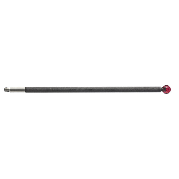 M2 Ø4 mm bola de rubi, haste de fibra de carbono, L 75 mm, EWL 75 mm