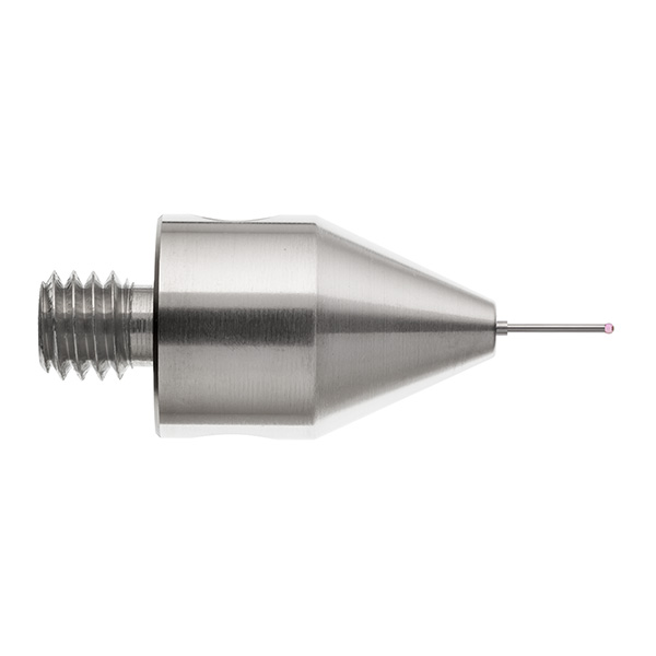 M5 Ø0.5 mm bola de rubi, haste de carboneto de tungsténio, L 20 mm, EWL 4 mm