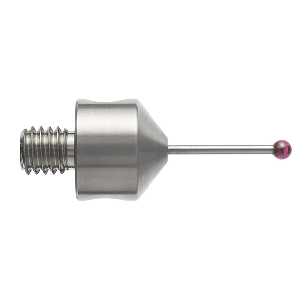 M5 Ø1.5 mm bola de rubi, haste de carboneto de tungsténio, L 20 mm, EWL 11 mm