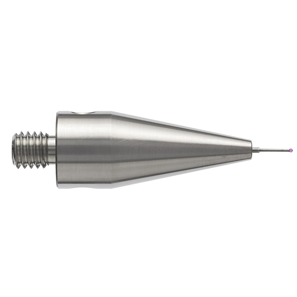 M5 Ø1 mm bola de rubi, haste de carboneto de tungsténio, L 30 mm, EWL 5 mm