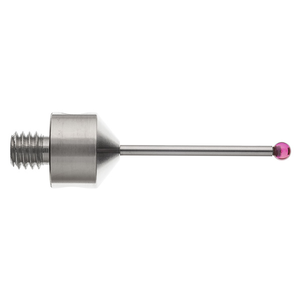 Bola de rubí M5 de Ø2,5 mm, vástago de carburo de tungsteno, L 30 mm, LTU 21 mm