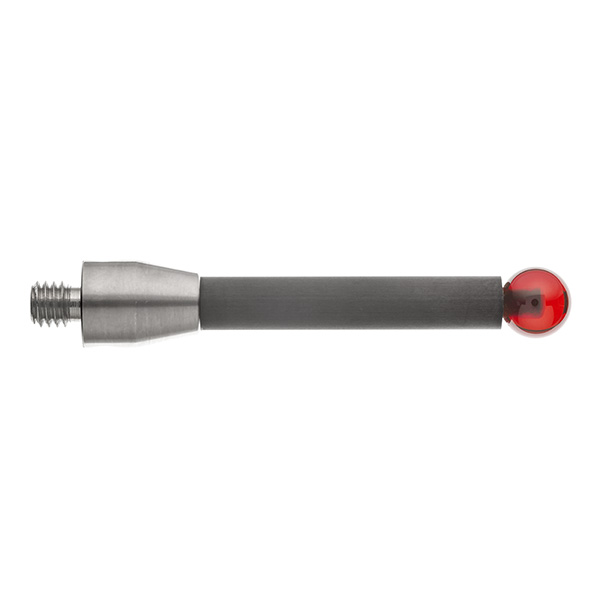 M5 Ø8 mm bola de rubi, haste de fibra de carbono, L 50 mm, EWL 39.5 mm
