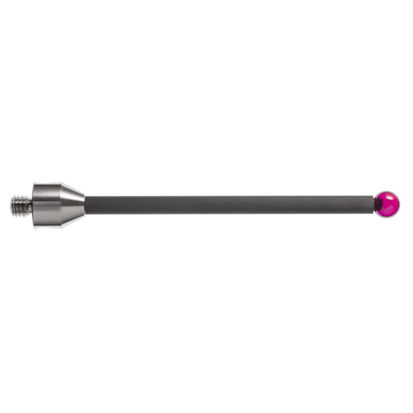 Bola de rubí M5 de Ø10 mm, vástago de fibra de carbono, L 75 mm, LTU 69,5 mm
