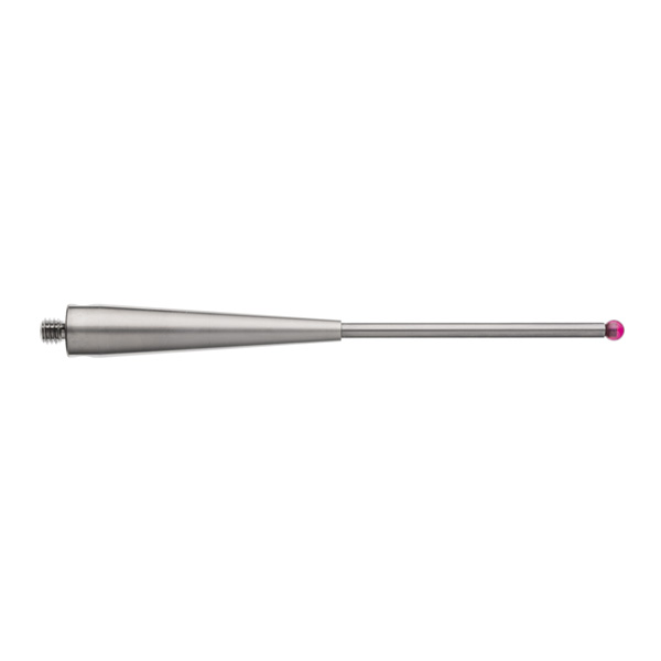 M5 Ø4 mm bola de rubi, haste de carboneto de tungsténio, L 100 mm, EWL 50 mm