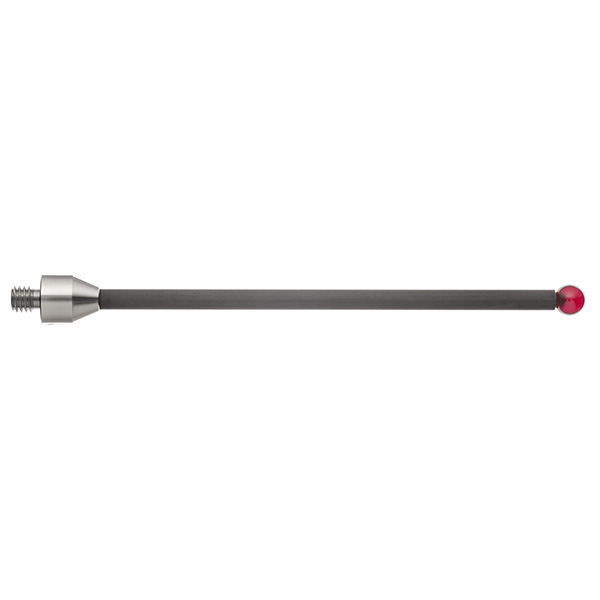 M5 Ø6 mm bola de rubi, haste de fibra de carbono, L 100 mm, EWL 90.1 mm