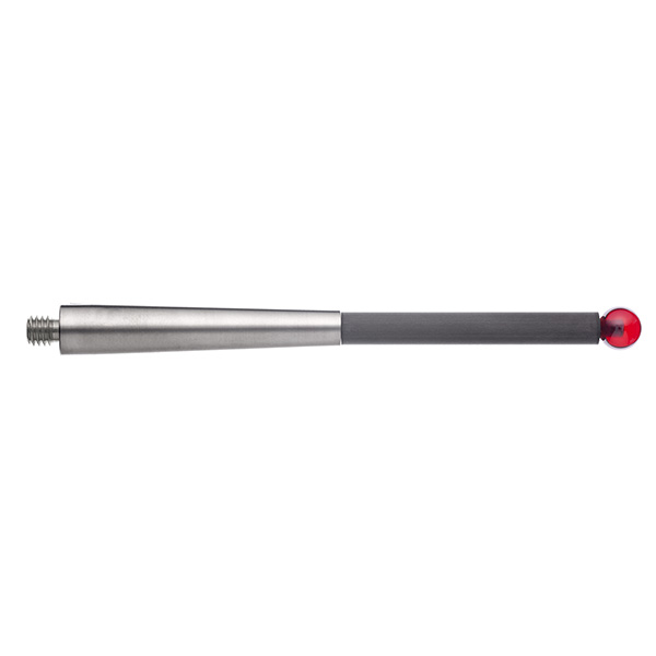 M5 Ø8 mm bola de rubi, haste de fibra de carbono, L 100 mm, EWL 50 mm