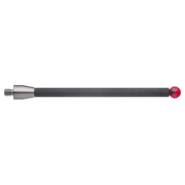 M5 Ø8 mm bola de rubi, haste de fibra de carbono, L 100 mm, EWL 89.5 mm