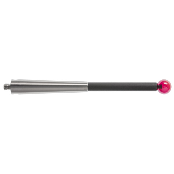 M5 Ø10 mm, bola de rubi, haste de fibra de carbono, L 100 mm, EWL 95.5 mm