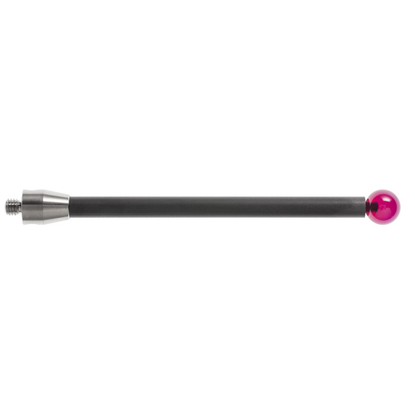 Bola de rubí M5 de Ø10 mm, vástago de fibra de carbono, L 100 mm, LTU 94,5 mm