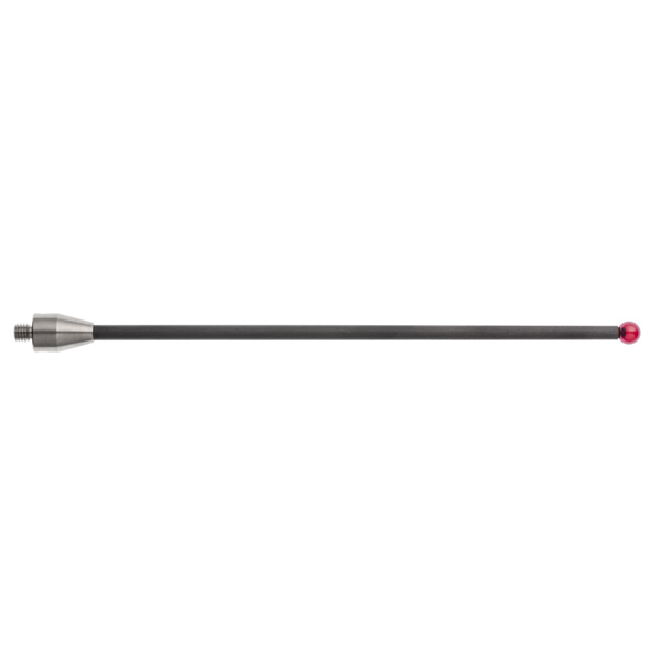 M5 Ø10 mm bola de rubi, haste de fibra de carbono, L 200 mm, EWL 194.5 mm