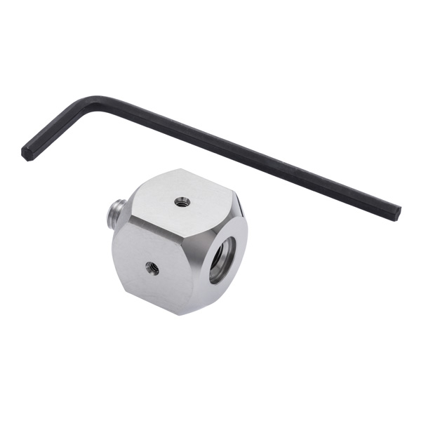 Cubo de titanio M5 a M2, L 15 mm, W 15 mm
