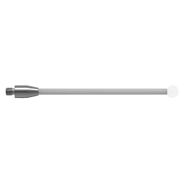 M3 Ø4 mm bola de óxido de zircónio, haste de cerâmica, L 50 mm, EWL 46 mm