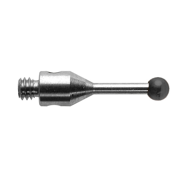 M2 Ø2 mm bola de nitreto de silício, haste de aço inoxidável, L 10 mm, EWL 6 mm