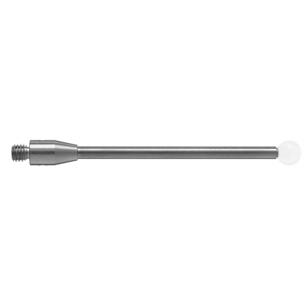 M3 Ø4 mm bola de óxido de zircónio, haste de carboneto de tungsténio, L 40 mm, EWL 40 mm
