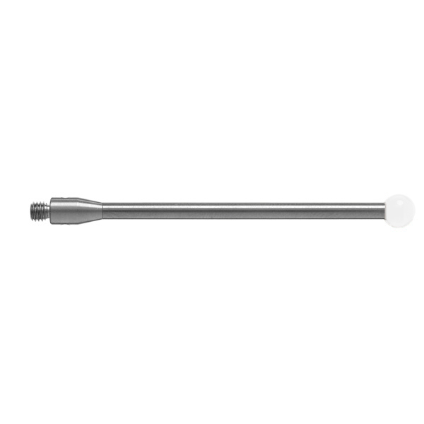M3 Ø5 mm zirconia ball, tungsten carbide stem, L 50 mm, EWL 50 mm