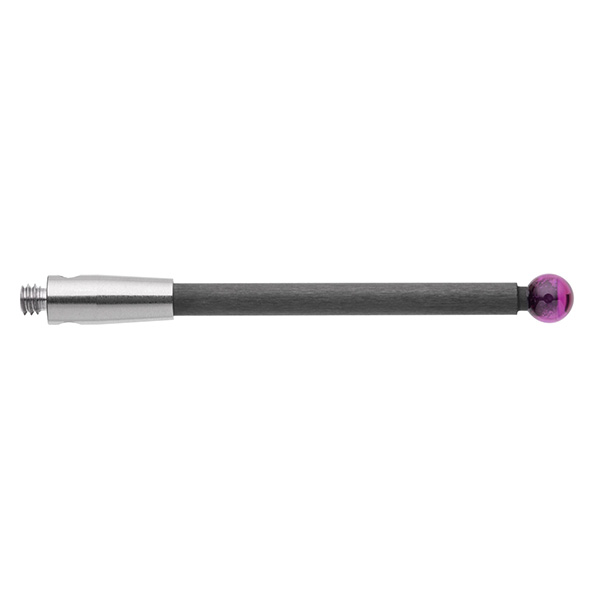 M2 Ø3 mm bola de rubi, haste de fibra de carbono, L 30 mm, EWL 27.5 mm