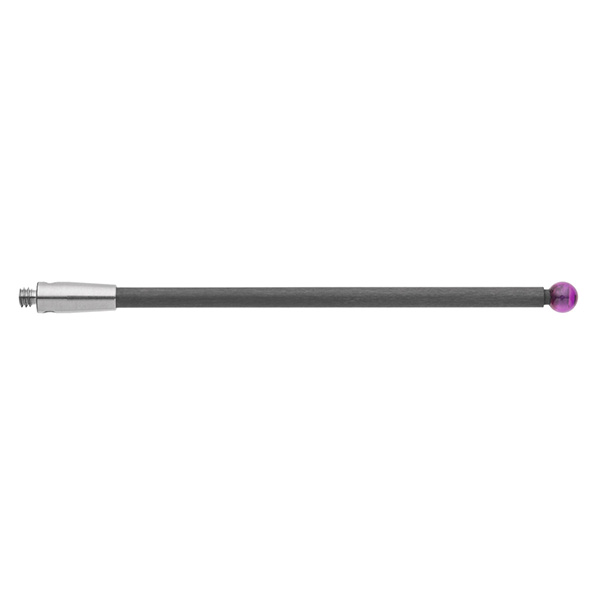 M2 Ø3 mm bola de rubi, haste de fibra de carbono, L 50 mm, EWL 47 mm