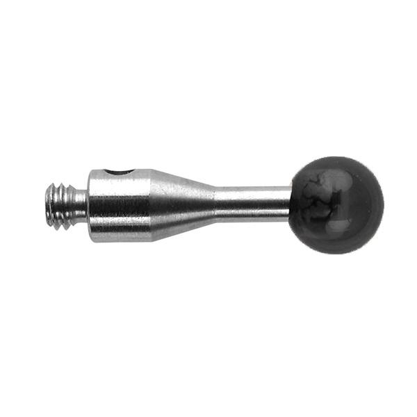 M2 Ø4 mm bola de nitreto de silício, haste de aço inoxidável, L 10 mm, EWL 10 mm