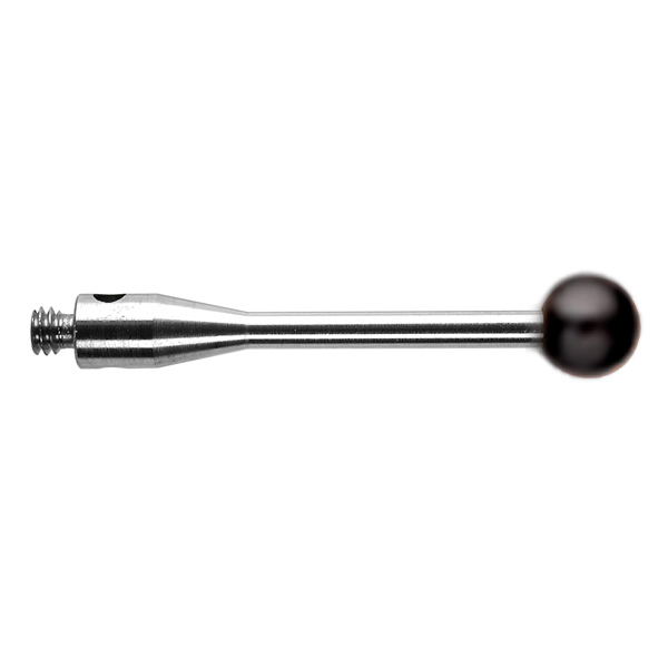 M2 Ø4 mm bola de nitreto de silício, haste de aço inoxidável, L 20 mm, EWL 20 mm